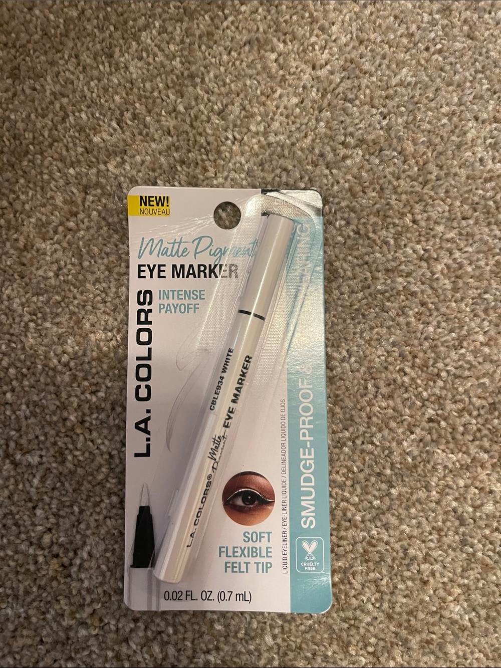L.A. Colors Matte Pigment Eye Marker - White Felt Tip